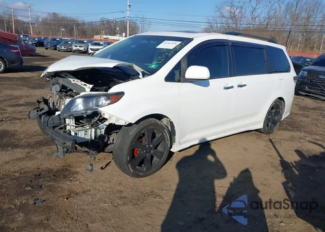 2014 Toyota Sienna Sport from USA, damaged, VIN 5TDXK3DC7ES447878